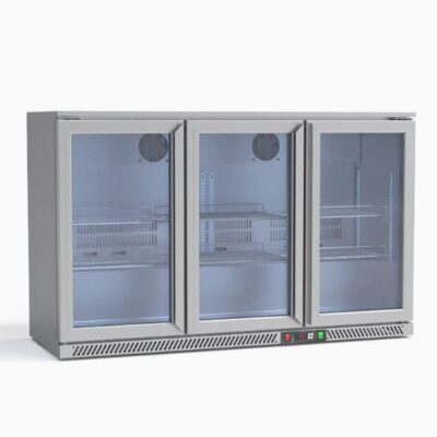 Armario Expositor Refrigerado Acero Inoxidable 3 Puertas 273 Litros RB-320HSS