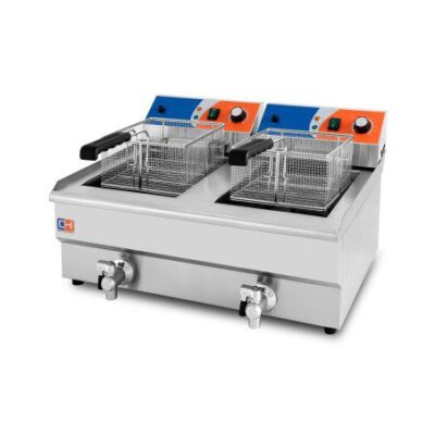 Freidora Eléctrica 10+10 Litros con grifo EF-102V