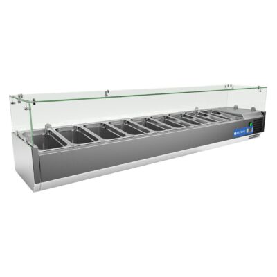 Vitrina Refrigerada Expositora de Ingredientes Cubetas GN1/3 VR-2000