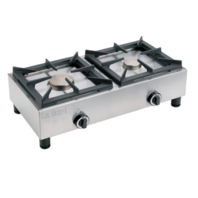 Cocina Sobremesa a Gas 2 Fuegos SFGI-2Q-LB