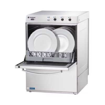 Lavavajillas Industrial 500×500 AQUA A3 con dosificador de abrillantador - Conexión monofásica 230V