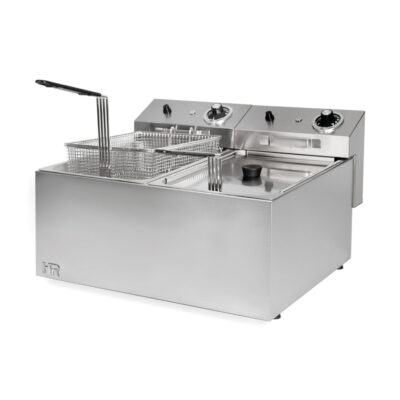 Freidora Eléctrica 10+10L HR FD10L10LS