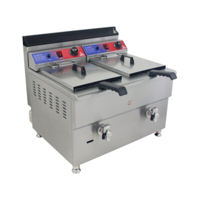 Freidora a Gas Profesional 17+17 Litros Gasfrit - Con Termostato E.G.O
