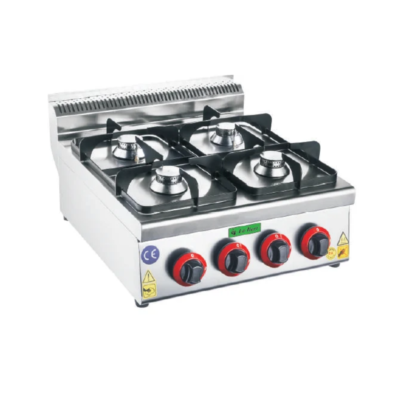 Cocina Profesional a Gas de 4 Fuegos 500 x 570 x 290 mm